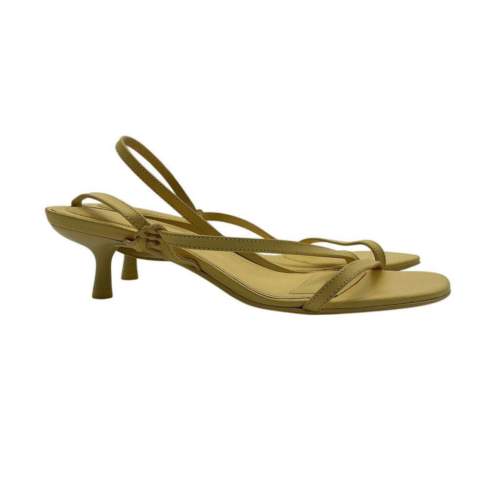 Simkhai Strappy Yellow Cedonia Kitten Heel Sandal Size 37 EU / US 7 - Picture 4 of 6